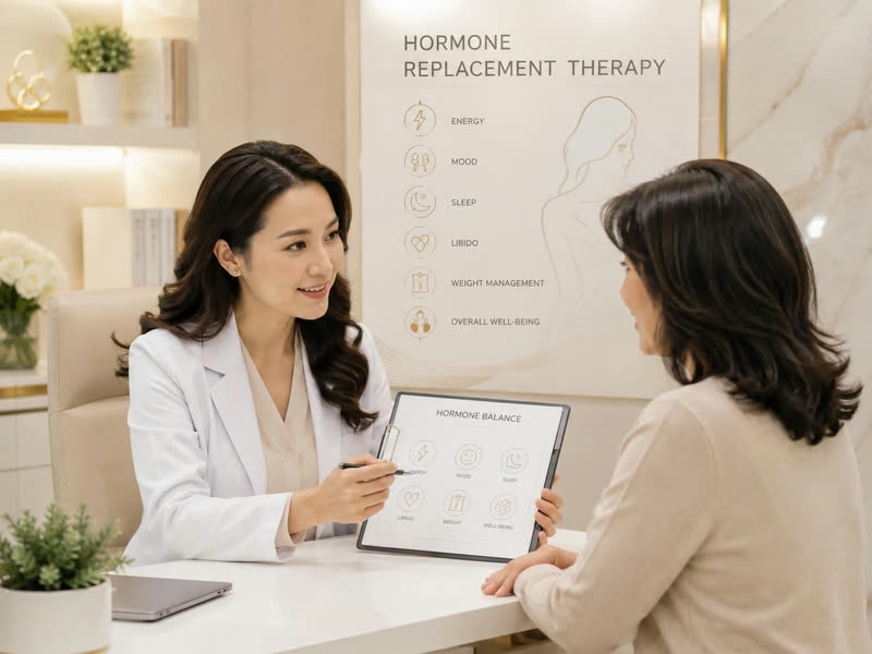 Illustration: Hormone Replacement Therapy