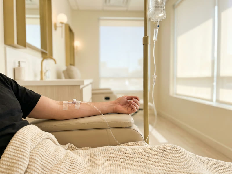 Illustration: IV Vitamin Infusion